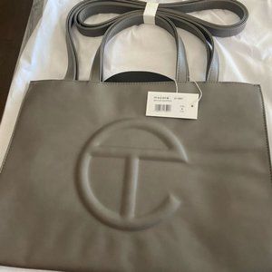 Telfar Medium Grey Shopping Bag